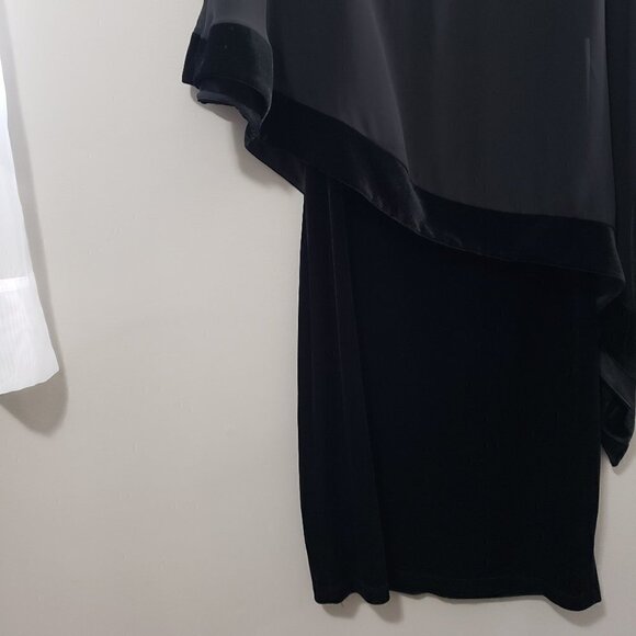 NEW Lori Michaels Little Black Dress Velour Sz S - Picture 5 of 10